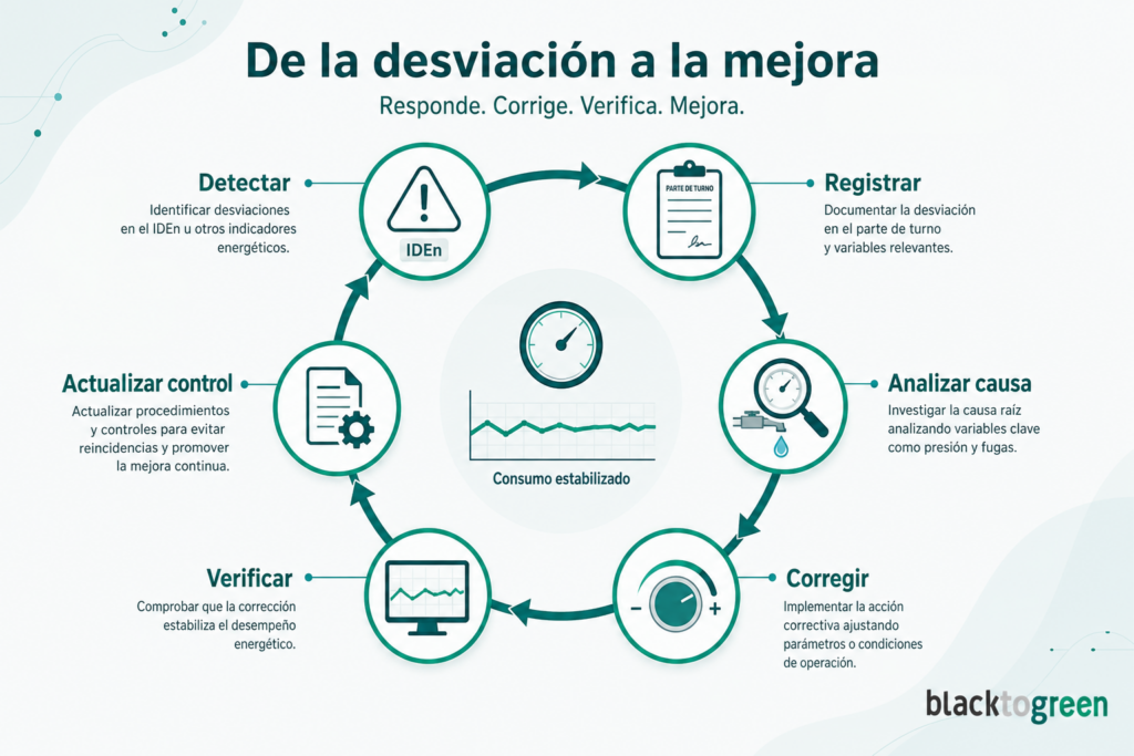 Imagen de la desviación